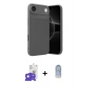 MARSİLYAN™- iPhone 17 Air Kılıf Eksen Form Prime - Siyah Joko Magic 5D Cam + Bilvis Titan Kamera Lens - GS