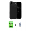 MARSİLYAN™- iPhone 17 Air Kılıf Eksen Form Prime - Siyah Joko Magic 5D Cam + Raze Metal Kamera Lens - MI