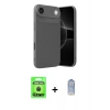 MARSİLYAN™- iPhone 17 Air Kılıf Eksen Form Prime - Siyah Joko Magic 5D Cam + Raze Metal Kamera Lens - SH