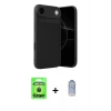 MARSİLYAN™- iPhone 17 Air Kılıf Eksen Form Prime - Siyah Joko Magic 5D Cam + Raze Metal Kamera Lens - SH