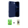 MARSİLYAN™- iPhone 17 Air Kılıf Eksen Form Prime - Siyah Joko Magic 5D Hayalet Cam + Raze Metal Kamera Lens - GD