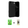MARSİLYAN™- iPhone 17 Air Kılıf Eksen Form Prime - Siyah Joko Magic 5D Hayalet Cam + Raze Metal Kamera Lens - SH
