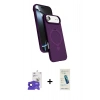 MARSİLYAN™- iPhone 17 Air Kılıf İz Işık Koleksiyonu - Şeffaf Pasifik Cam Ekran Koruyucu + Bilvis Titan Kamera Lens - LT
