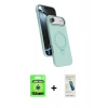 MARSİLYAN™- iPhone 17 Air Kılıf İz Işık Koleksiyonu - Şeffaf Pasifik Cam Ekran Koruyucu + Raze Metal Kamera Lens - GS