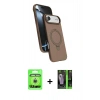 MARSİLYAN™- iPhone 17 Air Kılıf İz Işık Koleksiyonu - Siyah 360 Mat Full Body Arka Koruyucu + Raze Metal Kamera Lens - GS