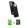 MARSİLYAN™- iPhone 17 Air Kılıf İz Işık Koleksiyonu - Siyah 360 Mat Full Body Arka Koruyucu + Raze Metal Kamera Lens - GS