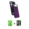 MARSİLYAN™- iPhone 17 Air Kılıf İz Işık Koleksiyonu - Siyah 360 Mat Full Body Arka Koruyucu + Raze Metal Kamera Lens - GS