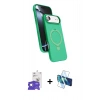 MARSİLYAN™- iPhone 17 Air Kılıf İz Işık Koleksiyonu - Siyah 3D Antistatik Cam Ekran Koruyucu + Bilvis Titan Kamera Lens - GS