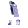MARSİLYAN™- iPhone 17 Air Kılıf İz Işık Koleksiyonu - Siyah Bilvis 5in1 3D Magic Cam Ekran Koruyucu + Bilvis Titan Kamera Lens - GD