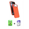 MARSİLYAN™- iPhone 17 Air Kılıf İz Işık Koleksiyonu - Siyah Bilvis 5in1 3D Magic Cam Ekran Koruyucu + Raze Metal Kamera Lens - GD