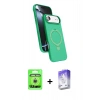 MARSİLYAN™- iPhone 17 Air Kılıf İz Işık Koleksiyonu - Siyah Bilvis 5in1 3D Magic Cam Ekran Koruyucu + Raze Metal Kamera Lens - GS