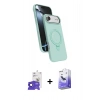 MARSİLYAN™- iPhone 17 Air Kılıf İz Işık Koleksiyonu - Siyah Bilvis 5in1 5D Magic Hayalet Cam Ekran Koruyucu + Bilvis Titan Kamera Lens - SH