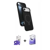 MARSİLYAN™- iPhone 17 Air Kılıf İz Işık Koleksiyonu - Siyah Bilvis 5in1 5D Magic Hayalet Cam Ekran Koruyucu + Bilvis Titan Kamera Lens - SH