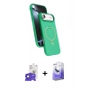 MARSİLYAN™- iPhone 17 Air Kılıf İz Işık Koleksiyonu - Siyah Bilvis 5in1 5D Magic Hayalet Cam Ekran Koruyucu + Bilvis Titan Kamera Lens - SH