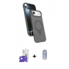 MARSİLYAN™- iPhone 17 Air Kılıf İz Işık Koleksiyonu - Siyah Joko Magic 5D Cam + Bilvis Titan Kamera Lens - GS