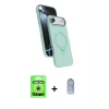 MARSİLYAN™- iPhone 17 Air Kılıf İz Işık Koleksiyonu - Siyah Joko Magic 5D Cam + Raze Metal Kamera Lens - GS
