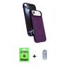 MARSİLYAN™- iPhone 17 Air Kılıf İz Işık Koleksiyonu - Siyah Joko Magic 5D Cam + Raze Metal Kamera Lens - GS