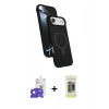 MARSİLYAN™- iPhone 17 Air Kılıf İz Işık Koleksiyonu - Siyah Joko Magic 5D Hayalet Cam + Bilvis Titan Kamera Lens - GD