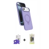 MARSİLYAN™- iPhone 17 Air Kılıf İz Işık Koleksiyonu - Siyah Joko Magic 5D Hayalet Cam + Bilvis Titan Kamera Lens - GD