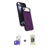MARSİLYAN™- iPhone 17 Air Kılıf İz Işık Koleksiyonu - Siyah Joko Magic 5D Hayalet Cam + Bilvis Titan Kamera Lens - GD