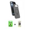MARSİLYAN™- iPhone 17 Air Kılıf İz Işık Koleksiyonu - Siyah Joko Magic 5D Hayalet Cam + Raze Metal Kamera Lens - SH