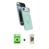 MARSİLYAN™- iPhone 17 Air Kılıf İz Işık Koleksiyonu - Siyah Joko Magic 5D Hayalet Cam + Raze Metal Kamera Lens - SH
