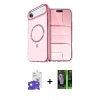MARSİLYAN™- iPhone 17 Air Kılıf Kıvılcım Form Prime - Şeffaf 360 Full Body Arka Koruyucu + Bilvis Titan Kamera Lens - GD