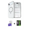 MARSİLYAN™- iPhone 17 Air Kılıf Kıvılcım Form Prime - Şeffaf 360 Full Body Arka Koruyucu + Bilvis Titan Kamera Lens - LT