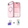 MARSİLYAN™- iPhone 17 Air Kılıf Kıvılcım Form Prime - Şeffaf Pasifik Cam Ekran Koruyucu + Bilvis Titan Kamera Lens - GD