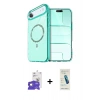 MARSİLYAN™- iPhone 17 Air Kılıf Kıvılcım Form Prime - Şeffaf Pasifik Cam Ekran Koruyucu + Bilvis Titan Kamera Lens - GD