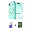 MARSİLYAN™- iPhone 17 Air Kılıf Kıvılcım Form Prime - Siyah 360 Mat Full Body Arka Koruyucu + Bilvis Titan Kamera Lens - GD