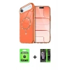MARSİLYAN™- iPhone 17 Air Kılıf Kıvılcım Form Prime - Siyah 360 Mat Full Body Arka Koruyucu + Raze Metal Kamera Lens - SH