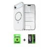 MARSİLYAN™- iPhone 17 Air Kılıf Kıvılcım Form Prime - Siyah 360 Mat Full Body Arka Koruyucu + Raze Metal Kamera Lens - SH