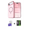 MARSİLYAN™- iPhone 17 Air Kılıf Kıvılcım Form Prime - Siyah 360 Mat Full Body Arka Koruyucu + Bilvis Titan Kamera Lens - SH