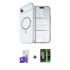 MARSİLYAN™- iPhone 17 Air Kılıf Kıvılcım Form Prime - Siyah 360 Mat Full Body Arka Koruyucu + Bilvis Titan Kamera Lens - SH