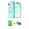 MARSİLYAN™- iPhone 17 Air Kılıf Kıvılcım Form Prime - Siyah 3D Antistatik Seramik Nano Ekran Koruyucu + Raze Metal Kamera Lens - GS