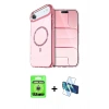 MARSİLYAN™- iPhone 17 Air Kılıf Kıvılcım Form Prime - Siyah 3D Antistatik Seramik Nano Ekran Koruyucu + Raze Metal Kamera Lens - GS