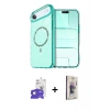 MARSİLYAN™- iPhone 17 Air Kılıf Kıvılcım Form Prime - Siyah Bilvis 3D Cam Ekran Koruyucu + Bilvis Titan Kamera Lens - GD