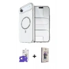 MARSİLYAN™- iPhone 17 Air Kılıf Kıvılcım Form Prime - Siyah Bilvis 3D Cam Ekran Koruyucu + Bilvis Titan Kamera Lens - GS
