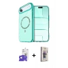 MARSİLYAN™- iPhone 17 Air Kılıf Kıvılcım Form Prime - Siyah Bilvis 3D Cam Ekran Koruyucu + Bilvis Titan Kamera Lens - GS