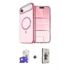 MARSİLYAN™- iPhone 17 Air Kılıf Kıvılcım Form Prime - Siyah Bilvis 3D Cam Ekran Koruyucu + Bilvis Titan Kamera Lens - GS