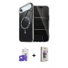 MARSİLYAN™- iPhone 17 Air Kılıf Kıvılcım Form Prime - Siyah Bilvis 3D Cam Ekran Koruyucu + Bilvis Titan Kamera Lens - GS