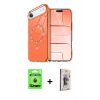 MARSİLYAN™- iPhone 17 Air Kılıf Kıvılcım Form Prime - Siyah Bilvis 3D Cam Ekran Koruyucu + Raze Metal Kamera Lens - MI