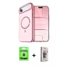 MARSİLYAN™- iPhone 17 Air Kılıf Kıvılcım Form Prime - Siyah Bilvis 3D Cam Ekran Koruyucu + Raze Metal Kamera Lens - MI