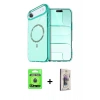 MARSİLYAN™- iPhone 17 Air Kılıf Kıvılcım Form Prime - Siyah Bilvis 3D Cam Ekran Koruyucu + Raze Metal Kamera Lens - MI