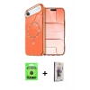 MARSİLYAN™- iPhone 17 Air Kılıf Kıvılcım Form Prime - Siyah Bilvis 3D Cam Ekran Koruyucu + Raze Metal Kamera Lens - SH