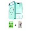 MARSİLYAN™- iPhone 17 Air Kılıf Kıvılcım Form Prime - Siyah Bilvis 3D Cam Ekran Koruyucu + Raze Metal Kamera Lens - GS