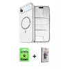 MARSİLYAN™- iPhone 17 Air Kılıf Kıvılcım Form Prime - Siyah Bilvis 3D Cam Ekran Koruyucu + Raze Metal Kamera Lens - GD
