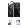 MARSİLYAN™- iPhone 17 Air Kılıf Kıvılcım Form Prime - Siyah Bilvis 5in1 3D Magic Cam Ekran Koruyucu + Bilvis Titan Kamera Lens - LT