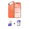 MARSİLYAN™- iPhone 17 Air Kılıf Kıvılcım Form Prime - Siyah Bilvis 5in1 3D Magic Cam Ekran Koruyucu + Gümüş Bilvis Titan Kamera Lens